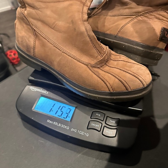 UGG Arquette Brown Leather Winter Boots Womens Size 7 Zip Sheepskin Cuff 1012514 - Picture 11 of 11